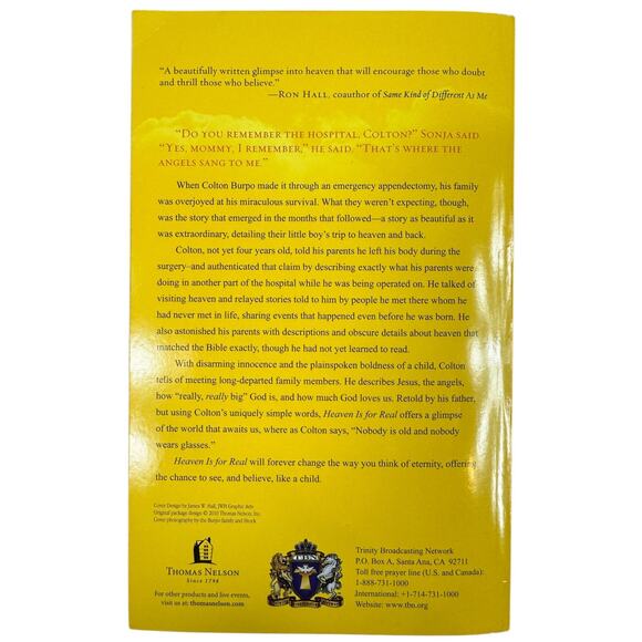 Heaven is for Real by Todd Burpo (Paperback) - Picture 3 of 7